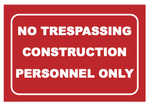 9 no trespassing